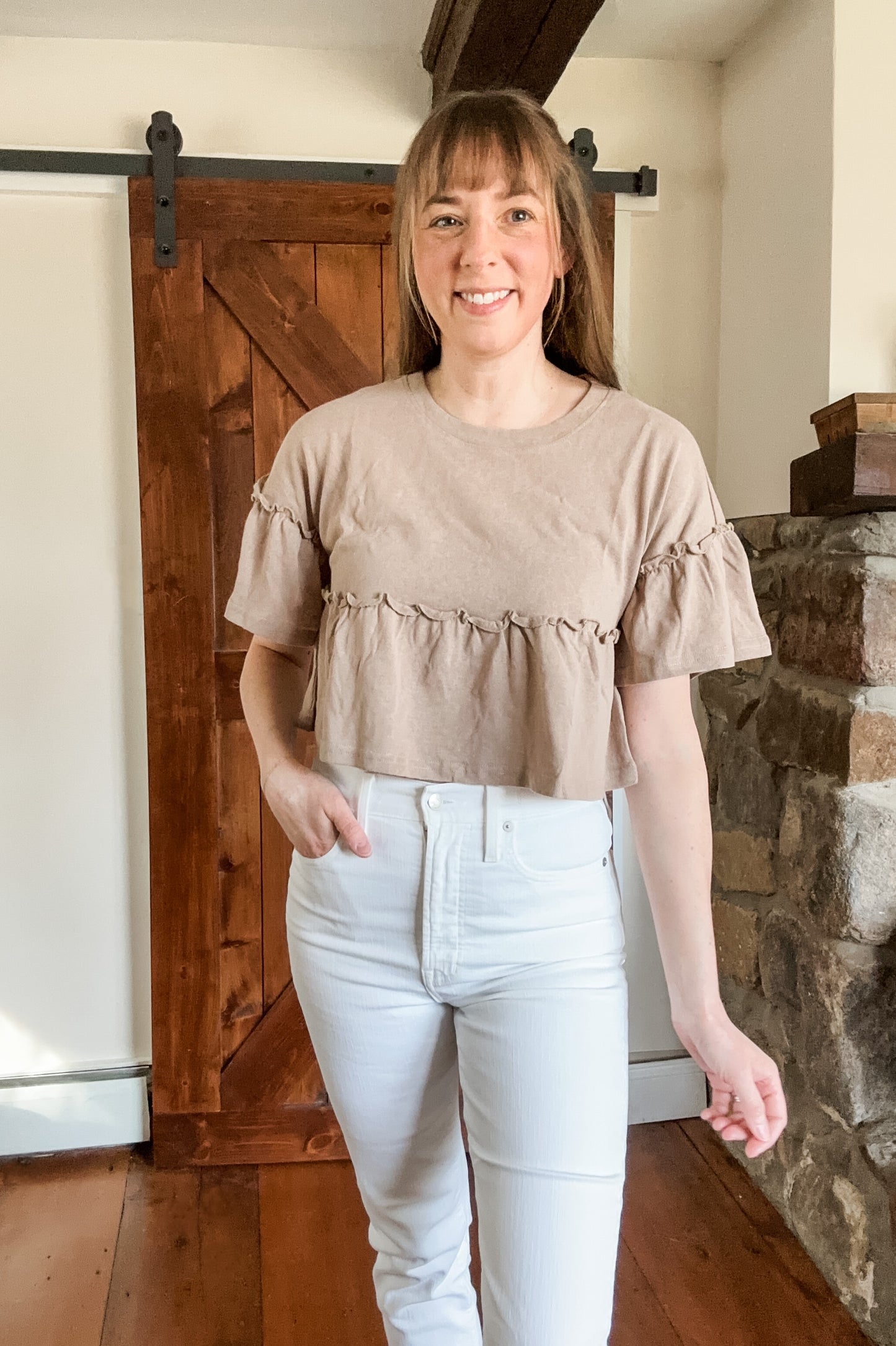 My Cuppa Tea Ruffle Sleeve Top