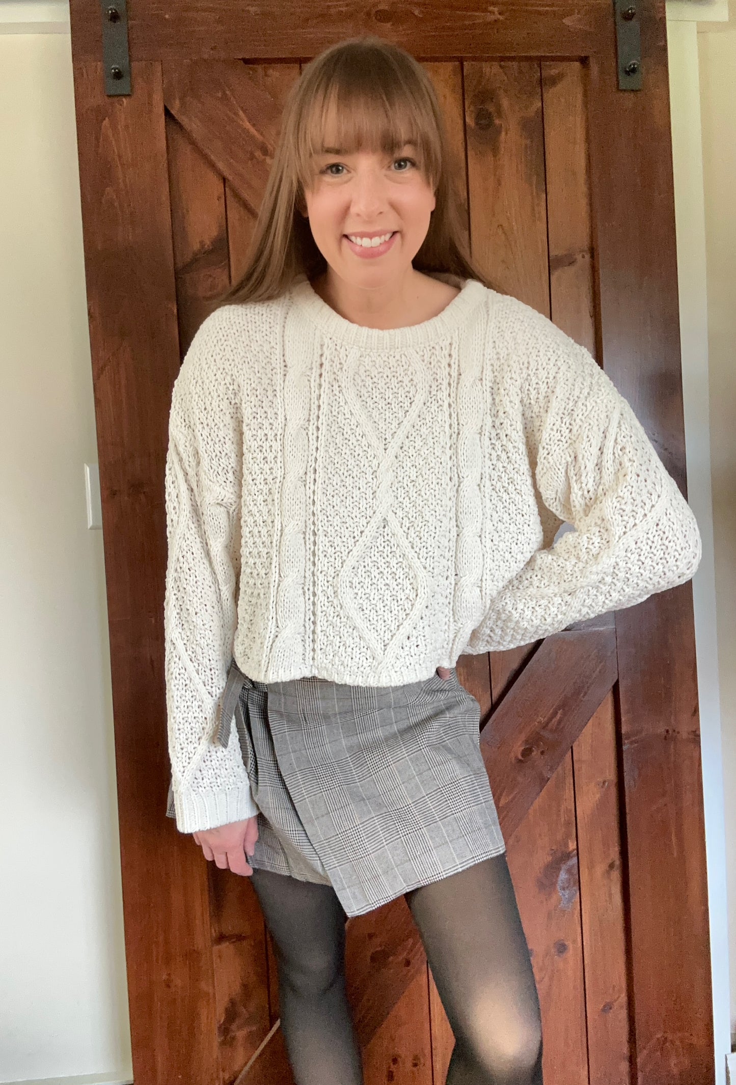 With Bells On Cable Knit Sweater