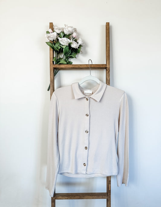 Kind Hearted Soft Knit Button Up